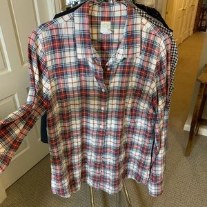 J Crew Perfect Shirt Plaid